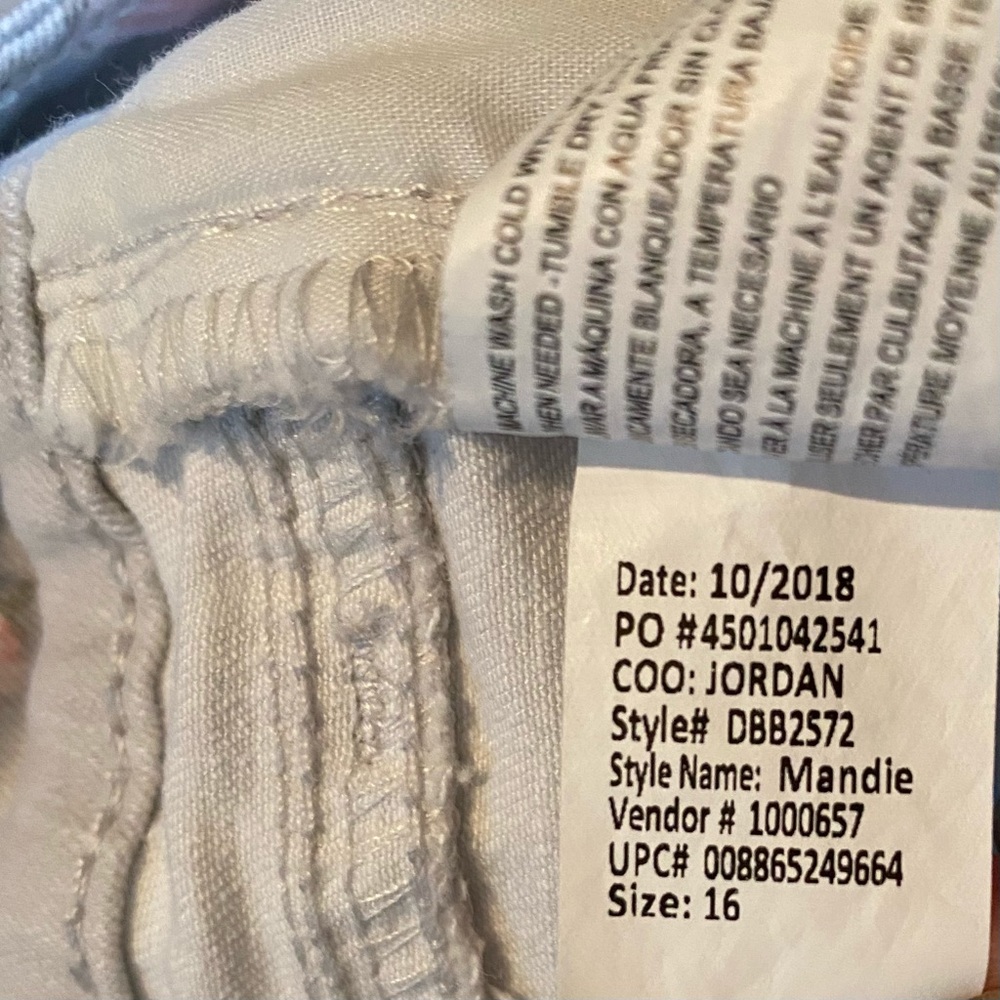 Bandolino jeans size 16 mandie slim crop - Picture 14 of 14